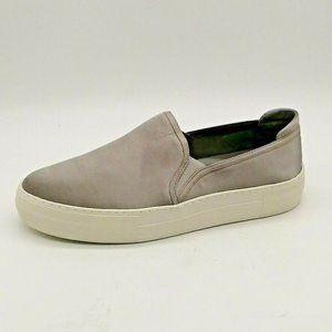 J Slides Womens Abbe Platform Sneaker Grey Satin‎ 10M NEW